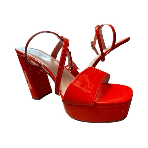 SHEIN Shoes - Vibrant Orange Platform Sandals